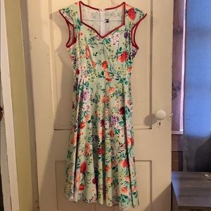 50’s Style T-length Cocktail Dress